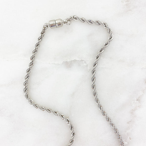Silver Plated Rope Chain