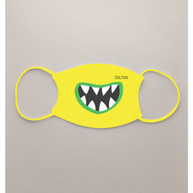 Kids Yellow Monster Mouth Face Mask