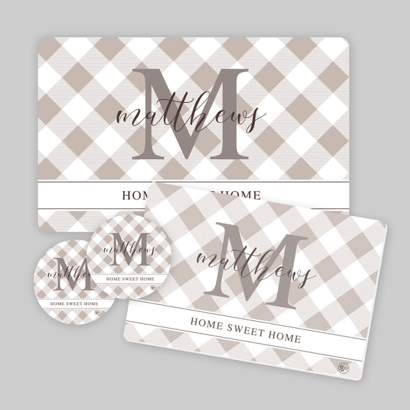 Family Plaid Collection Coasters