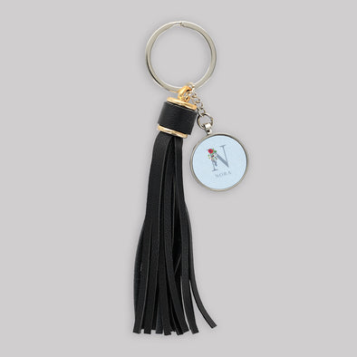 Touch of Floral Tassel Keychain