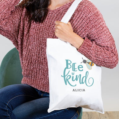 Bee Kind, Personalized Tote Bag