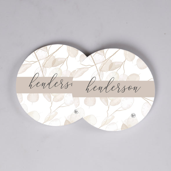 Neutral Watercolor Branches Coasters