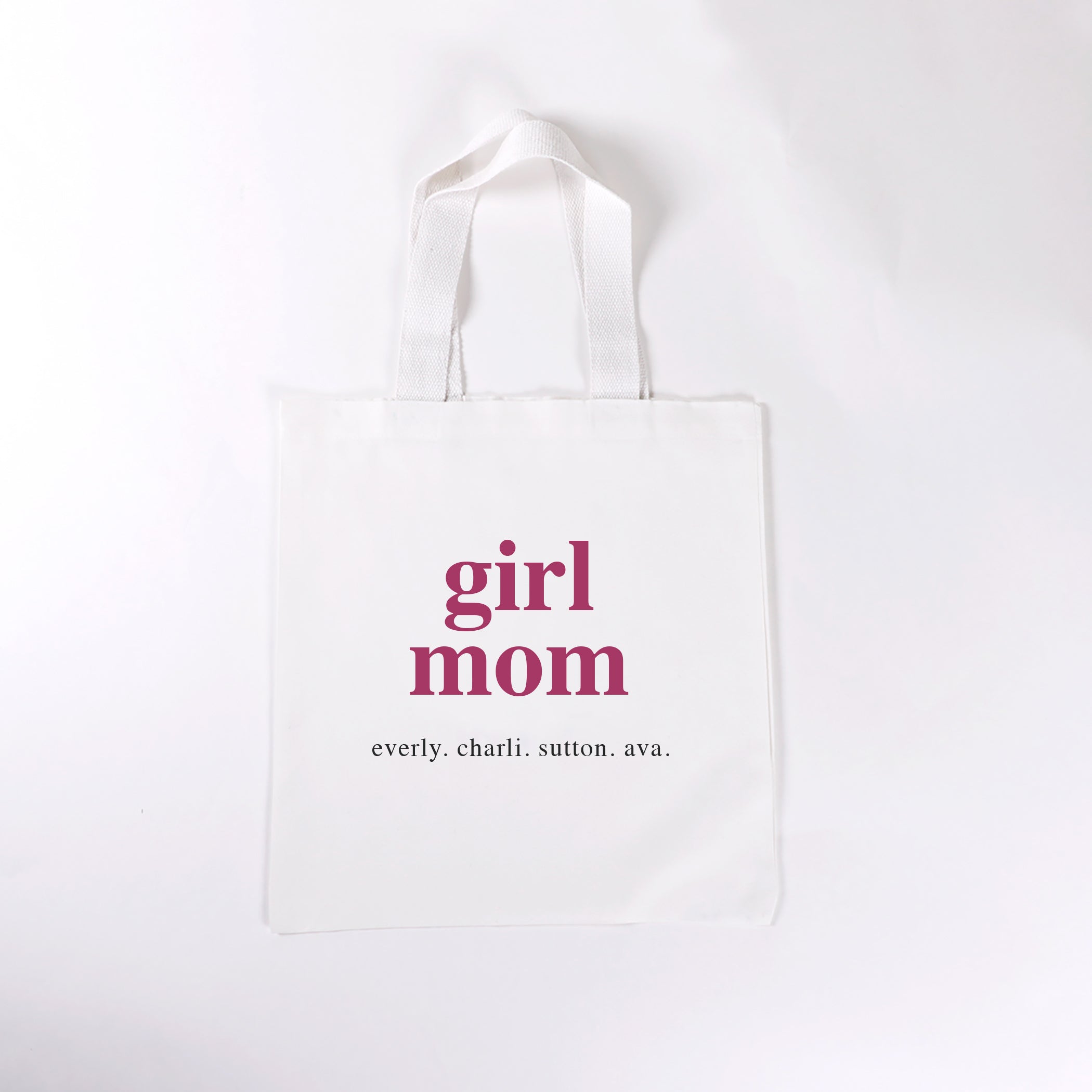 Girl Mom Personalized Tote Bag