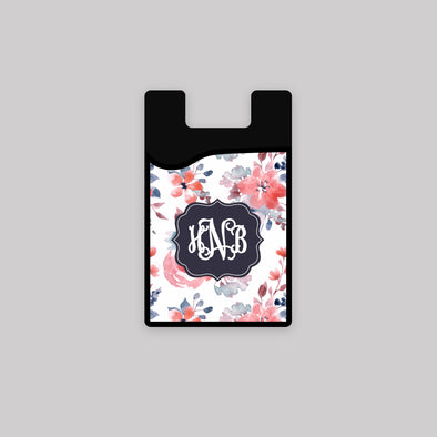 Watercolor Floral Adhesive Card Caddy