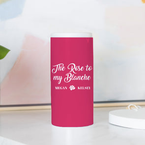 The Rose to My Blanche Slim Can Cooler