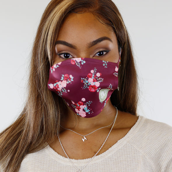Fall Flowers Face Mask