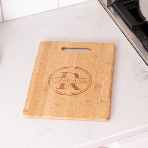 What's Cooking Rectangle Bamboo Cutting Board
