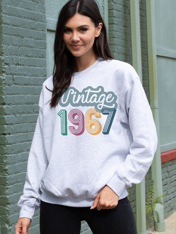 Vintage Year Sweatshirt - Grey