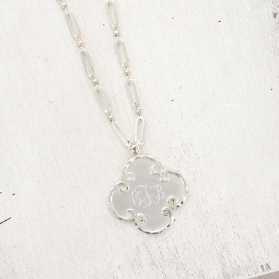 Lotus Necklace - Silver Plated