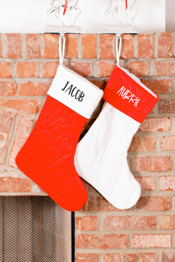 Red Quilted Stocking