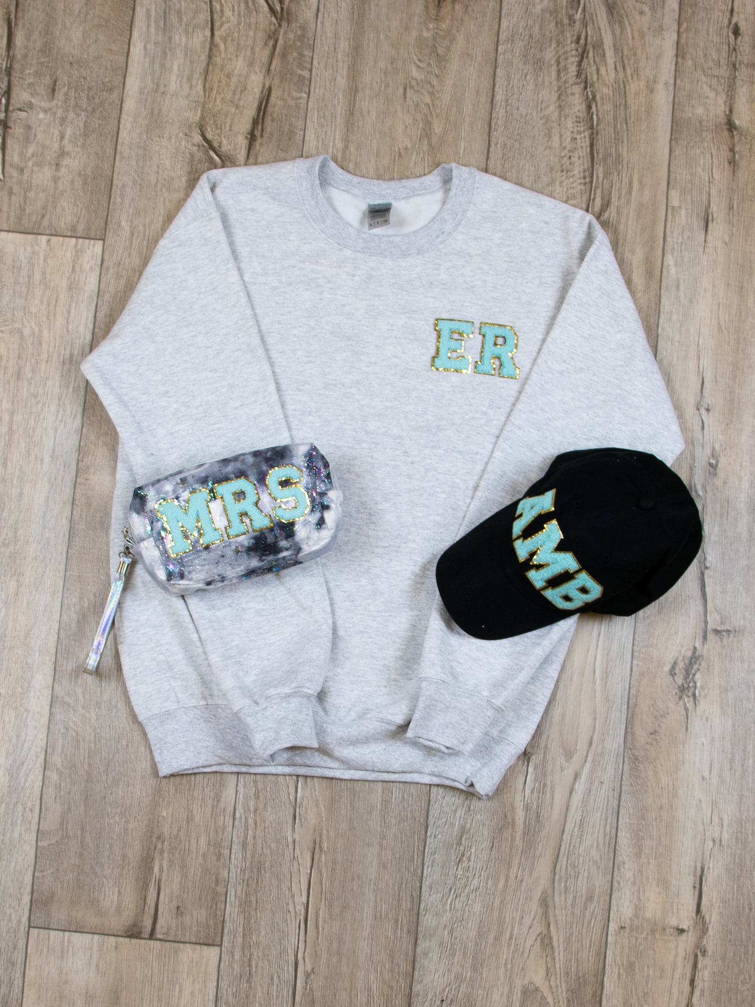 Varsity Letter Sweatshirt - Grey – Initial Outfitters