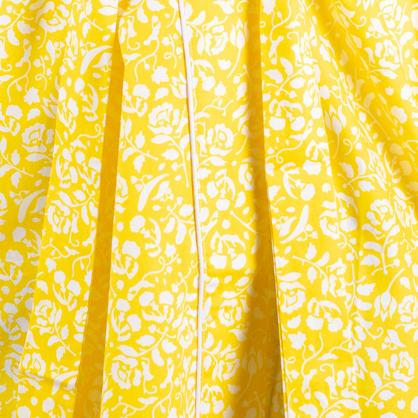 All Alone Kimono Robe - Yellow Floral